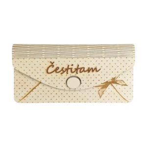 Drvena čestitka NFC - Čestitam