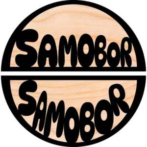 Drveni magnet Samobor